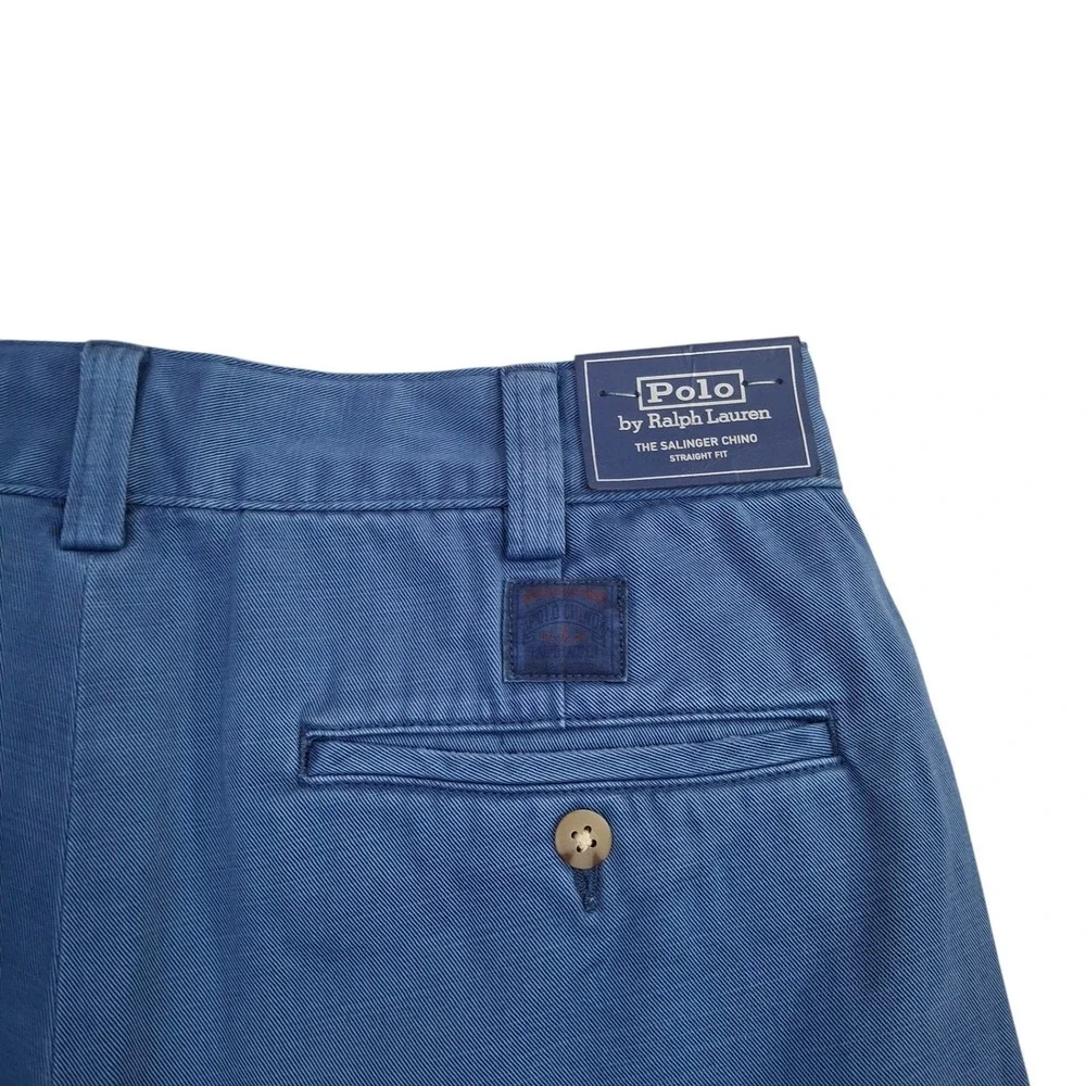 Polo Ralph Lauren Mens Salinger Chino Shorts 28 Old Royal Blue Straight Fit NEW